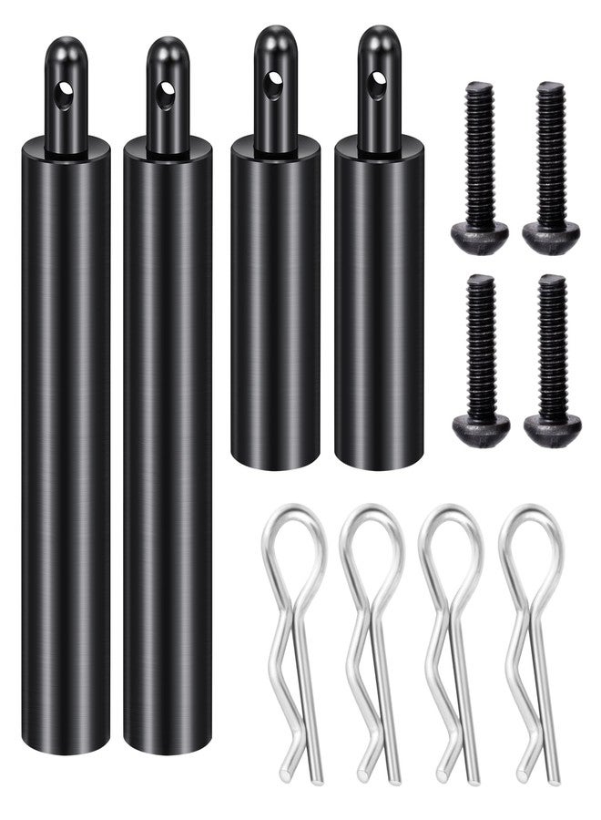 MORFUM RC Car Shell Holder Column Mounts Aluminum Body Mounts Car Shell Fixing Body Post with R Clips & Screws Compatible with 1/10 Tamiya Clod Buster 4×4×4 Monster RC Truck Car - Image 1
